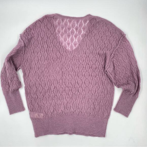 Free People‎ Say Hello Oversized Tunic Sweater Lavender purple wool alpaca - Picture 6 of 7